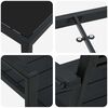 vidaXL Set de masă pentru grădină 5 pcs Negru