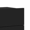 vidaXL Noptiere, 2 buc., negru, 40x30x30 cm, lemn prelucrat