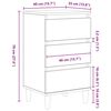 vidaXL Dulap de noapte Lemn vechi 40 x 35 x 70 cm Lemn compozit