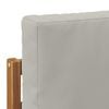 vidaXL Set de canapele de exterior cu pernă natural 71 x 63 x 73 cm