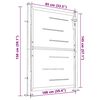 vidaXL Poartă de grădină 100x145 cm oțel inoxidabil