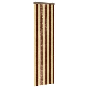 vidaXL Perdea pentru insecte din chenille Maro și Bej 56 x 200 cm