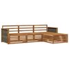 vidaXL Set de canapele de exterior natural 249,5 x 162,5 x 73 cm