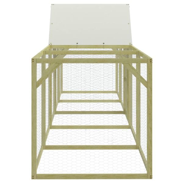 vidaXL Coteț de găini, 500x100x150 cm, lemn masiv de pin impregnat