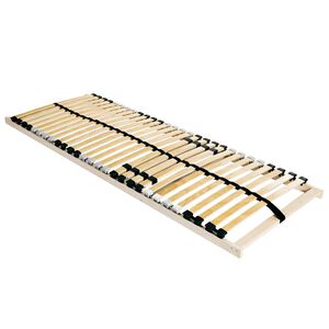 vidaXL Bază cu lamele Maro 70 x 190 cm Lemn de fag masiv