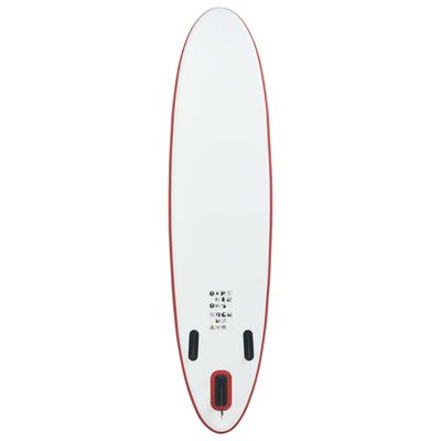 vidaXL Set placă SUP, placă SUP surfing, roșu și alb, gonflabil