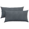 vidaXL Perne pentru canapea 2 pcs Gri &icirc;nchis 80 x 40 cm