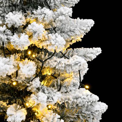 vidaXL Brad de Crăciun artificial articulat 300 LED-uri/zăpadă pufoasă