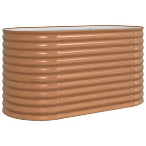 vidaXL Pat ridicat Maro 160 x 80 x 81 cm Oțel