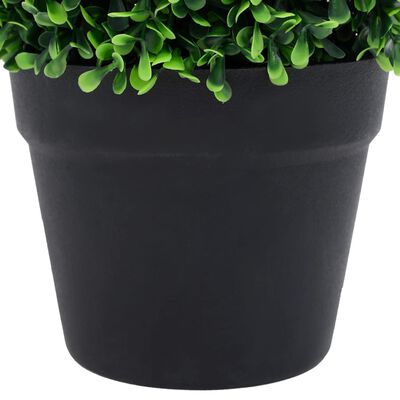 vidaXL Plante artificiale cimișir cu ghiveci, 2 buc. verde 37 cm minge
