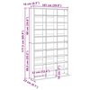 vidaXL Dulap pentru CD-uri Stejar Artizanal 101 x 23 x 177,5 cm