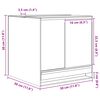 vidaXL Terariu cu depozitare Transparent 30 x 30 x 30 cm Sticlă