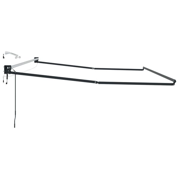 vidaXL Cadru copertină retractabil electric Antracit 4 &times; 3 m Aluminiu