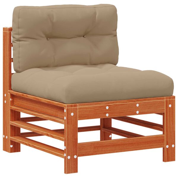 vidaXL Set de lounge pentru grădină 6 pcs Maro Ceară Lemn masiv de pin