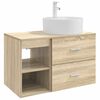 vidaXL Set de mobilier pentru baie 2 buc. Stejar Sonoma Lemn prelucrat