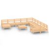 vidaXL Set mobilier de grădină, 12 piese, lemn masiv de pin