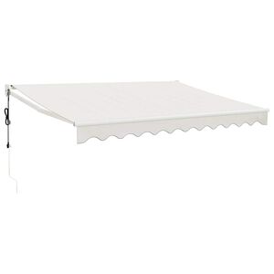 vidaXL Copertină retractabilă automată, crem, 3x2,5 m