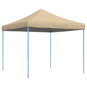 vidaXL Cort pentru Petreceri 292 x 292 x 315 cm Bej Material Oxford