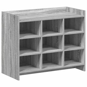 vidaXL Dulap pentru pantofi cu depozitare Sonoma gri 85 x 39,5 x 70 cm