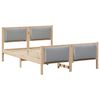 vidaXL Cadru de pat cu headboard Gri deschis 140 x 200 cm țesătură