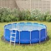 vidaXL Acoperire geotextil piscină, gri deschis, &Oslash;306 cm, poliester
