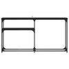 vidaXL MasaConsole Stejar Negru 146 x 22.5 x 75 cm Lemn compozit