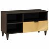 vidaXL Cabinet TV Negru și Aur 80 x 33 x 46 cm Lemn prelucrat