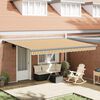 vidaXL Cortina Retractabilă Galben și gri 400 &times; 300 cm