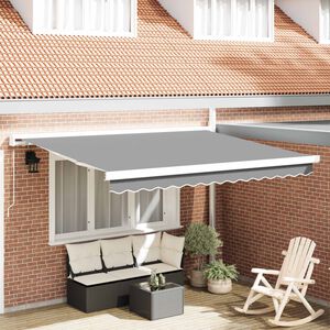 vidaXL Cadru de copertină Alb 300 x 250 cm Aluminiu