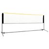 vidaXL Plasă de badminton reglabilă, 400x103x94-158 cm, metal