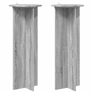 vidaXL Suport pentru plante 2 pcs Sonoma gri &Oslash;40 x 100 cm