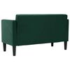 vidaXL Canapea loveseat, verde &icirc;nchis, 111 cm, catifea