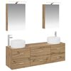 vidaXL Set de mobilier pentru baie 5 buc. Stejar Artizanal
