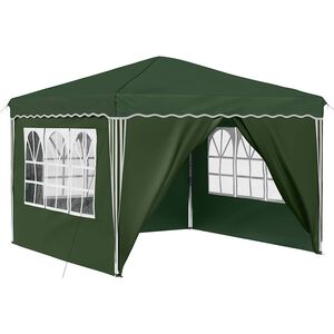 vidaXL Cort de Petrecere Pop-up Verde 288 x 288 x 245 cm