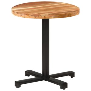 vidaXL Masă de bistro, &Oslash;70x75 cm, lemn masiv de acacia, rotundă