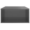 vidaXL Măsuță de cafea, gri extra lucios, 90x67x33 cm, lemn prelucrat