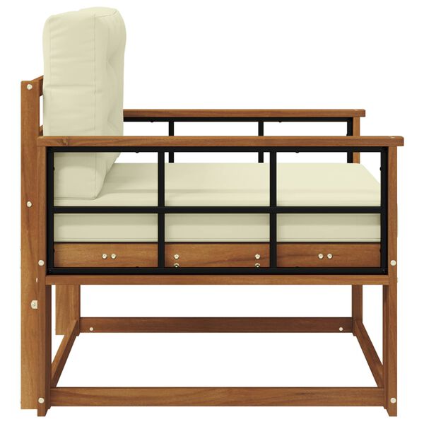 vidaXL Canapea Medie pentru Exterior Lemn Solid de Acacia natural