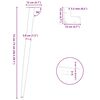 vidaXL Picioare de masă consolă formă conică, 4 buc., oțel natural, 72-73 cm