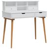 vidaXL Set de Dressing FAUSKE 2 buc. Alb 100 x 50 x 103,5 cm
