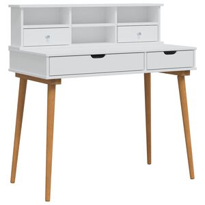 vidaXL Set de Dressing FAUSKE 2 buc. Alb 100 x 50 x 103,5 cm