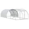 vidaXL Căsuță pentru pui Argintiu 400 x 150 x 100 cm Oțel Galvanizat