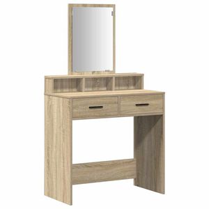 vidaXL Masă de Machiaj Stejar Sonoma 79 x 41 x 140 cm Lemn prelucrat