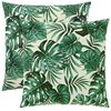 vidaXL Husă pentru pernă 2 pcs HEERLEN Model cu frunze 80 x 80 cm