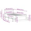 vidaXL Cadru de pat fără saltea, alb, 75x190 cm, lemn masiv de pin