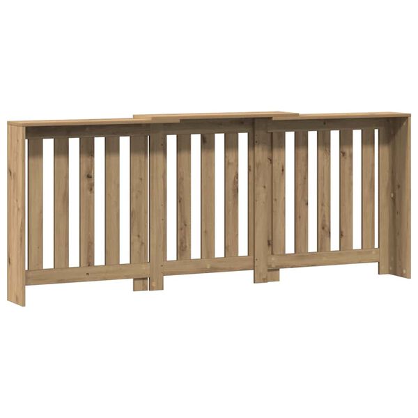 vidaXL Mască pentru calorifer stejar artizanal 205x21,5x83,5 cm lemn