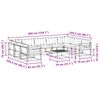 vidaXL Set de canapele de exterior 10 pcs Gri natural și deschis