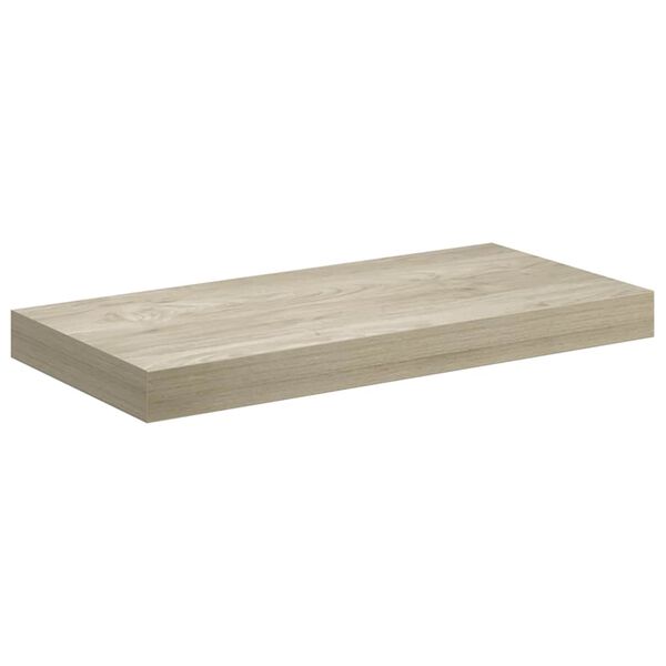 vidaXL Raft de perete suspendat, stejar, 50x23x3,8 cm, MDF