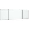 vidaXL Tablă magnetică pliabilă, alb, 200x60x1,7 cm, aluminiu