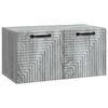 vidaXL Oglindă TV montată pe perete Sonoma gri 59,5 x 31 x 30 cm
