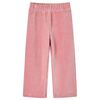 Pantaloni de copii din velur, roz, 128